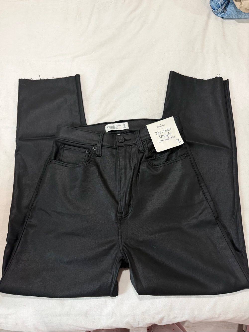 Abercrombie & Fitch Black Straight Ankle Jeans
